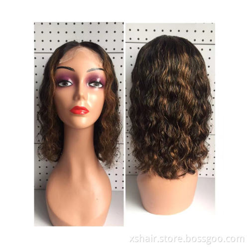 Good Selling Color Lace Front Closure China Cheapest Cheap Price Short Vendor Human Hair Wig Bob